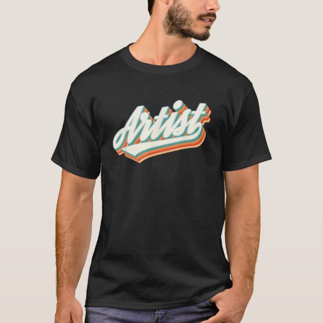 Camiseta Artist Cute Vintage Graphic (Anverso)