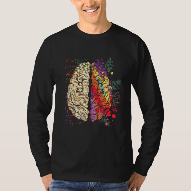 Camiseta Artist Painter Neuroscience Colorful Human Brain (Anverso)