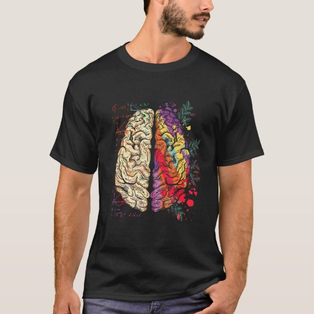 Camiseta Artist Painter Neuroscience Colorful Human Brain (Anverso)