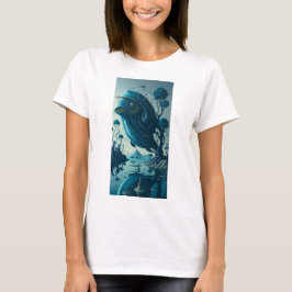 Camiseta artist style tree fish