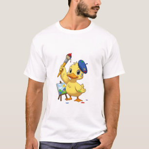Camiseta Artista adorable patito amarillo 