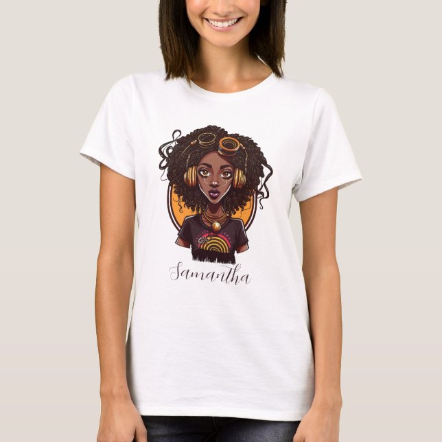 Camiseta Artista Afro Woman (Anverso)