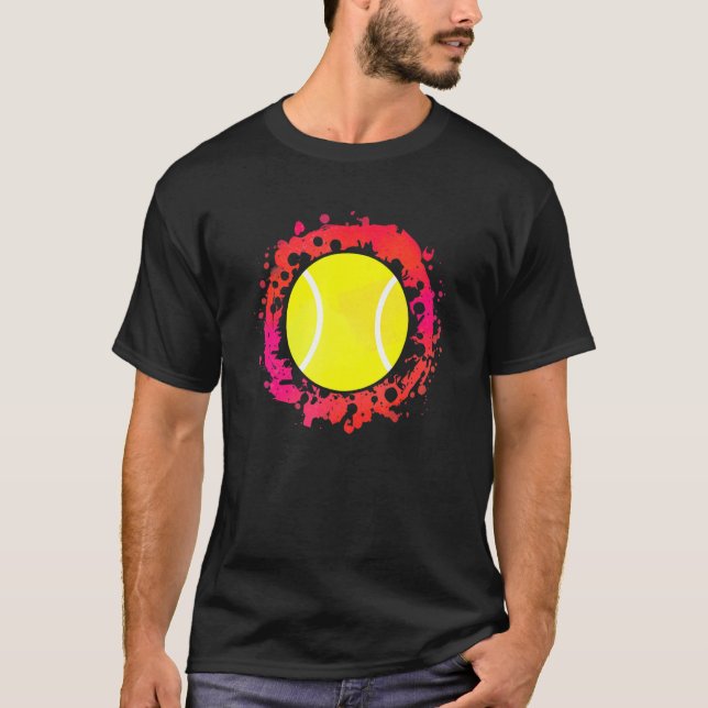 Camiseta Artista animado de tenis (Anverso)