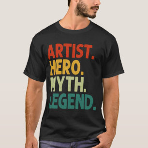 Camiseta Artista artífice de mitos Leyenda artista vintage