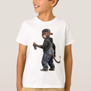 Camiseta Artista callejero del primate urbano rociando pint