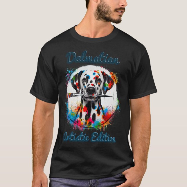 Camiseta Artista dálmata de color (Anverso)