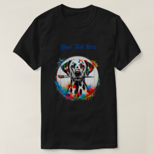 Camiseta Artista Dálmata Salpicadura de Color - Elige tu Te