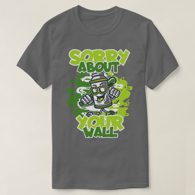 Camiseta Artista de arte de graffiti (Diseño del anverso)