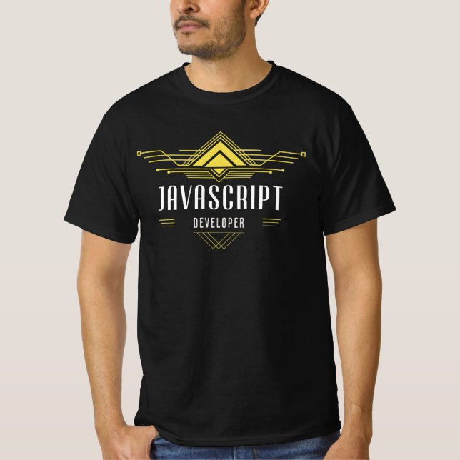 Camiseta Artista de código de desarrollador de JavaScript (Anverso)