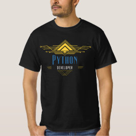 Camiseta Artista de código de desarrollador de Python