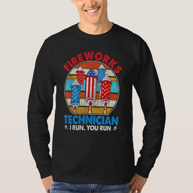 Camiseta Artista De Fuegos Artificiales Que Dirijo, Usa 4 D (Anverso)