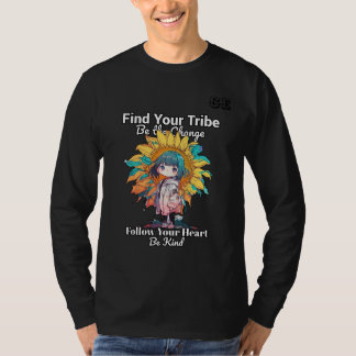 Camiseta Artista de girasol alegre