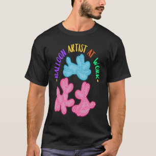 Camiseta Artista de Globos en Acción Torciendo Globos Globo