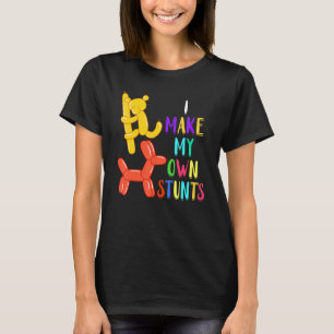 Camiseta Artista de globos Mi propio huele globo balón baló