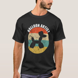 Camiseta Artista de globos Retro Vintage Animal de globo