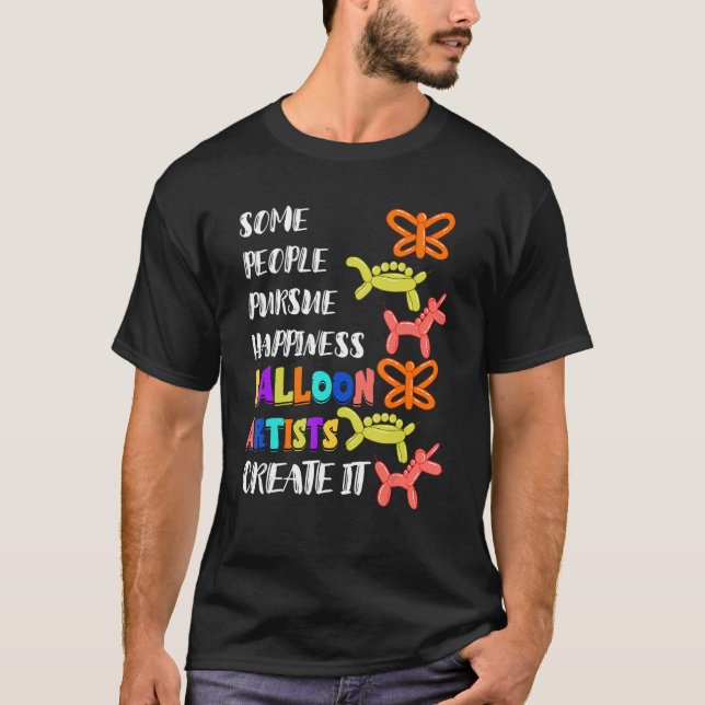 Camiseta Artista de globos Twisting Happiness Animal Balloo (Anverso)