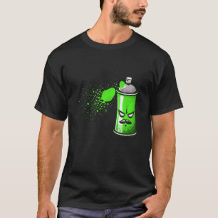 Camiseta Artista de graffiti Guay Mustache Spray Can Art T 