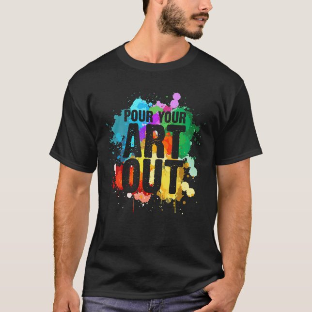Camiseta Artista De Guay Para Hombres Artista Pintadora (Anverso)