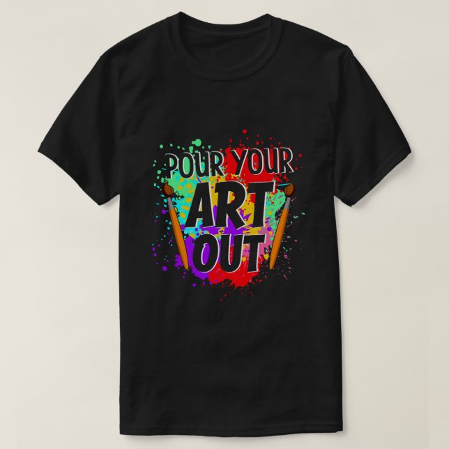 Camiseta Artista De Guay Para Hombres Artista Pintadora (Diseño del anverso)