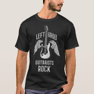 Camiseta Artista de guitarra manual izquierda vintage Guita
