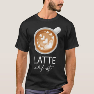 Camiseta Artista de Latte Amante del Café familia