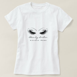Camiseta Artista de maquillaje Belleza Lash Studio Purpurin