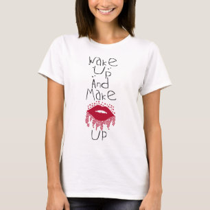 Camiseta Artista de Maquillaje, Cosmetóloga Labial Máscara