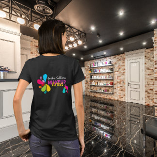 Camiseta Artista de maquillaje de color Splash