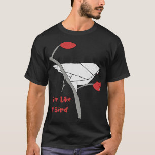 Camiseta Artista de origen de aves gratis Japón Arte plegab