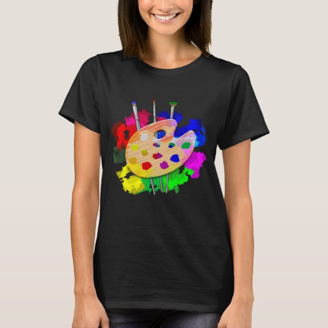 Camiseta Artista de paletas artísticas (Anverso)