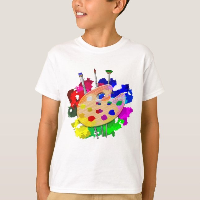 Camiseta Artista de paletas artísticas (Anverso)