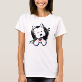 Camiseta Artista de perro de KiniArt Westie