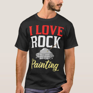 Camiseta Artista de Piedra de Pintura de Roca Pintor Ideas