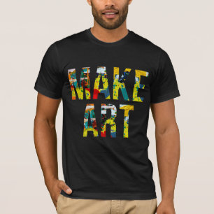 Camiseta Artista de pintura artística colorida