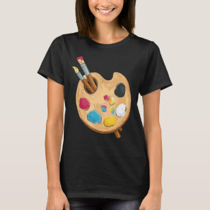 Camiseta Artista de pintura gráfica pintadora de pintura pi