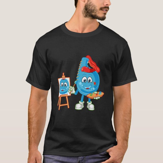 Camiseta Artista de pintura gráfica pintadora de pintura pi (Anverso)