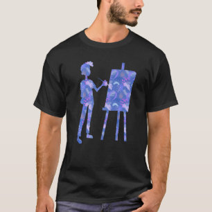 Camiseta Artista de pintura gráfica pintadora de pintura pi