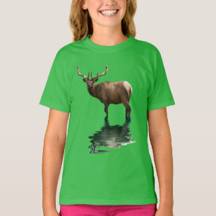Camiseta Artista de seguidores del Wapiti Elk Wildlife