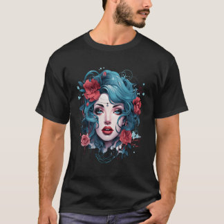 Camiseta Artista de símbolos tribales de tatuaje de tatuaje
