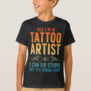 Camiseta Artista de tatuajes divertidos arte para hombres m