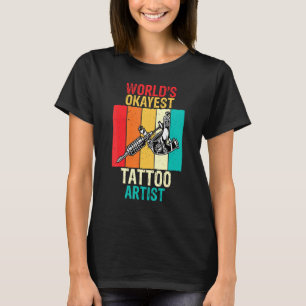 Camiseta Artista de Tatuajes Más o Menos Máquina de Tatuar