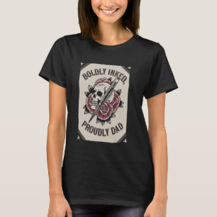 Camiseta Artista de tatuajes Papá Tatuó Armas Arte de Tinta