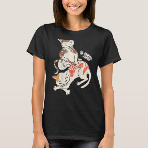Camiseta Artista de tatuajes tradicional japonés gato reali