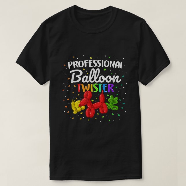 Camiseta Artista de Twister Animal Profesional de Globo Twi (Diseño del anverso)