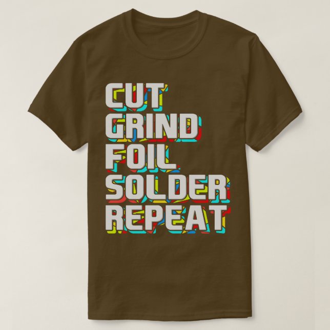 Camiseta Artista de vidrio Artesanía de pintores de vidrio  (Diseño del anverso)