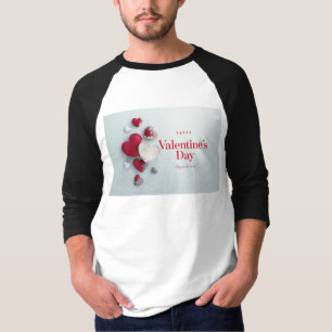 Camiseta artista del diseño moderno del Día de San Valentín