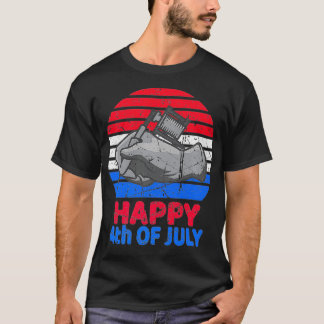 Camiseta Artista Del Tatuaje 4 De Julio Para El Retro 4 De