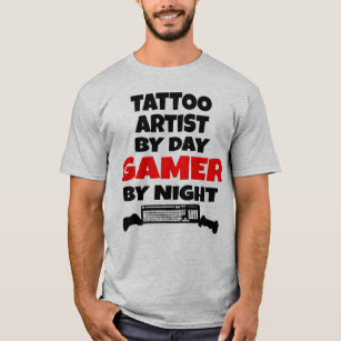 Camiseta Artista del tatuaje por videojugador del día por