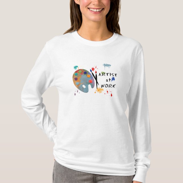 Camiseta Artista en el trabajo (Anverso)