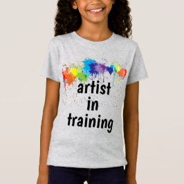 Camiseta Artista en entrenamiento, con pintura salpicada